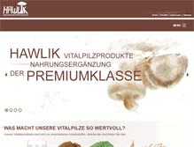 Tablet Screenshot of hawlik-vitalpilze.de